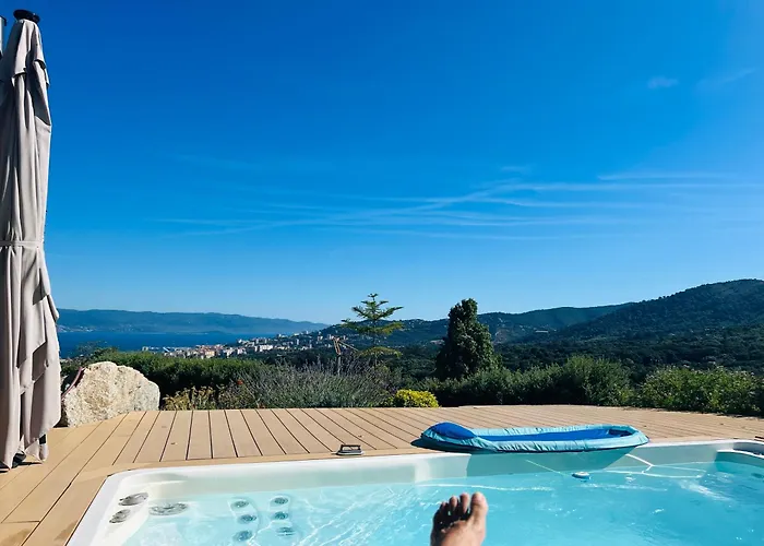 Chambre 3 Casa Lc Vue Mer Piscine Spa